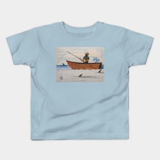 The perils of a leaky boat Kids T-Shirt